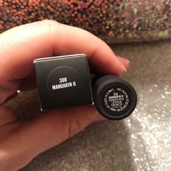 BNIB! MAC Powder Kiss Lipstick in Mandarin O 308 - Picture 3 of 6